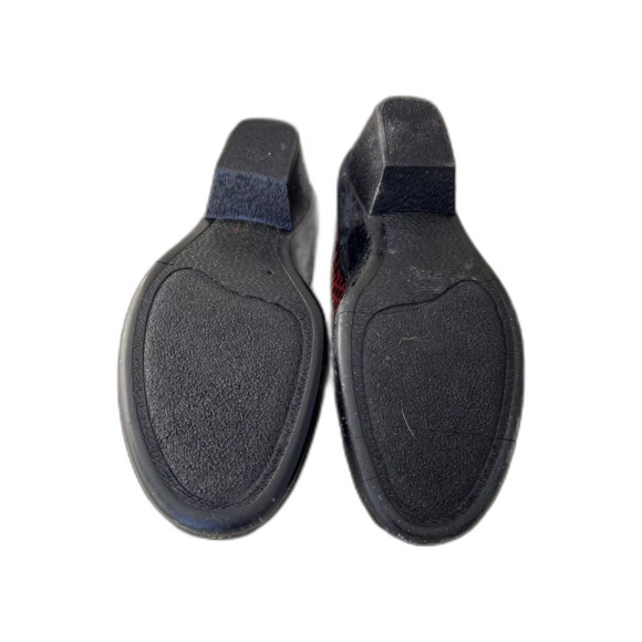 NWOT Proxy Snakeskin Mule Sandals Womens 5.5 Red Comfort Adjustable Mob Wife - Picture 5 of 5